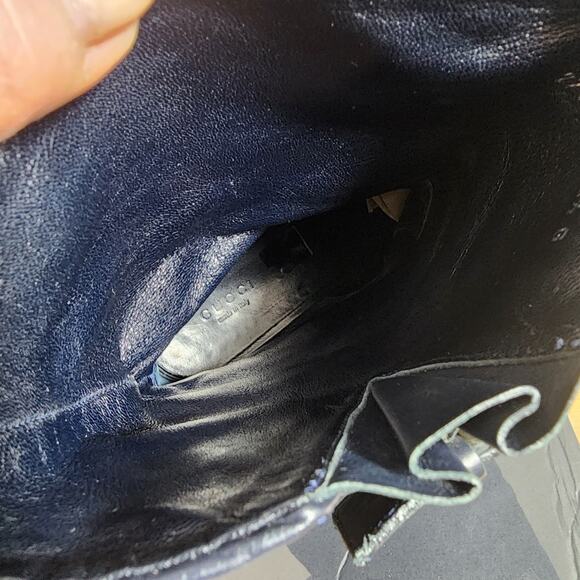 GUCCI  dark blue suede boots. Pre- loved! - Picture 6 of 10